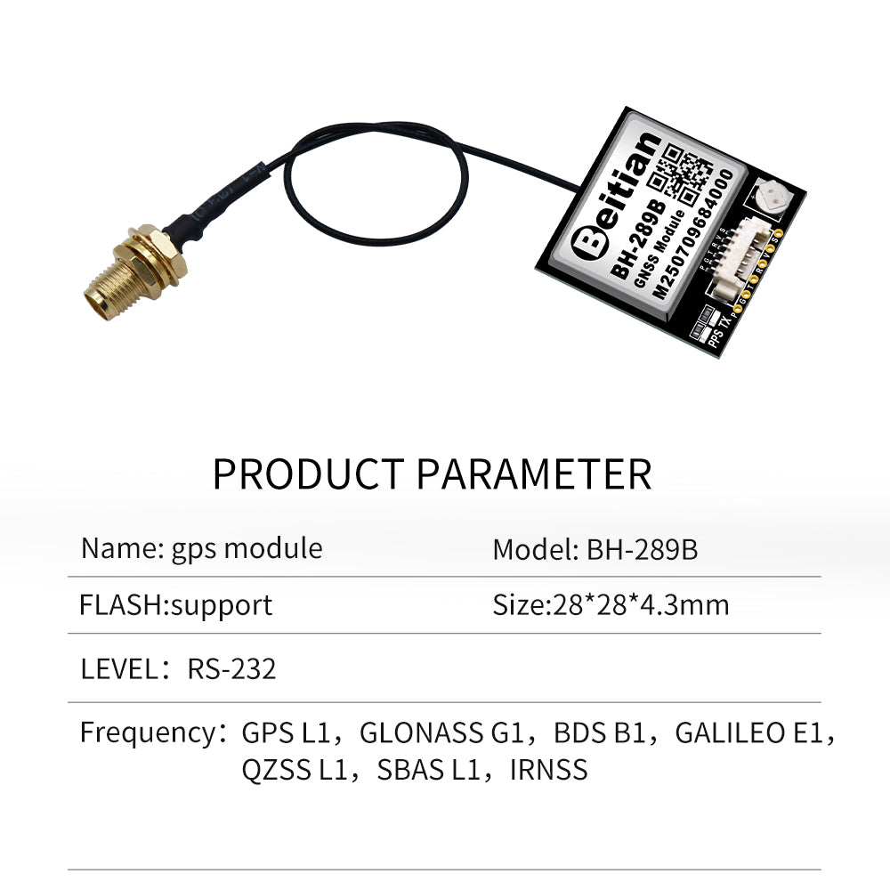 Beitian GPS split module GMOUSE Beidou antenna flight control GNSS timing navigation positioning module BE-289