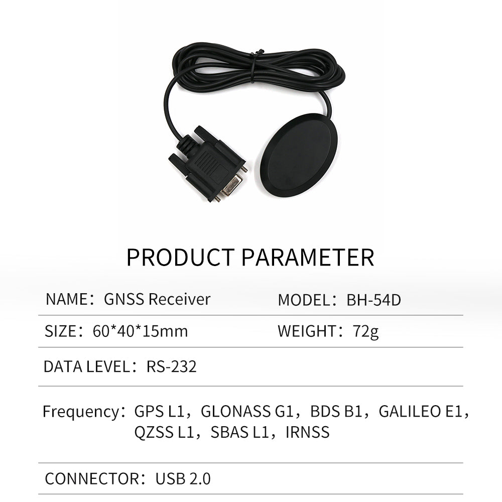 Beitian new DB9 serial port GPS receiver USB Beidou navigation module antenna industrial computer BF-50D
