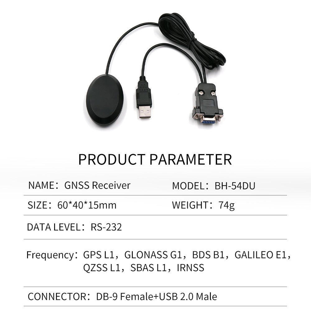 Beitian new DB9 serial port GPS receiver USB Beidou navigation module antenna industrial computer BF-50D