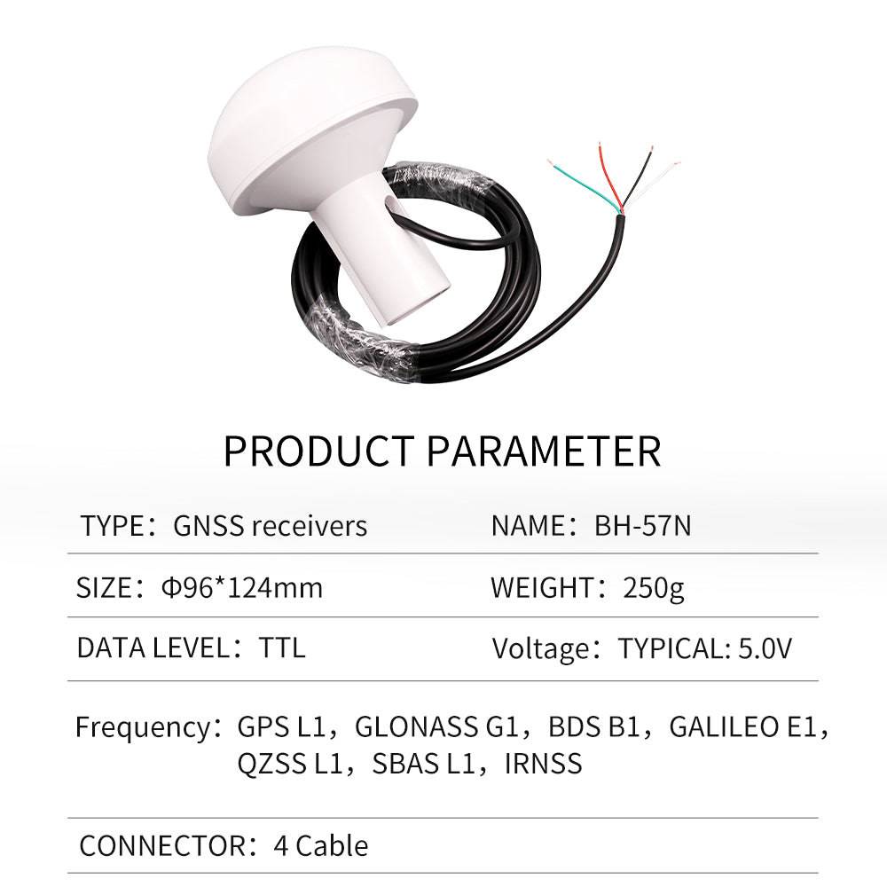 Beitian's new GPS mushroom head receiver ceramic chip AIS navigation timing Beidou GNSS module BF-27D