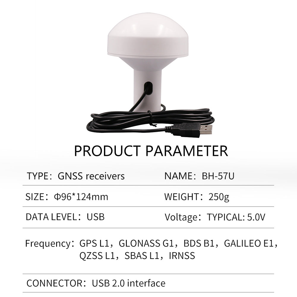 Beitian's new GPS mushroom head receiver ceramic chip AIS navigation timing Beidou GNSS module BF-27D