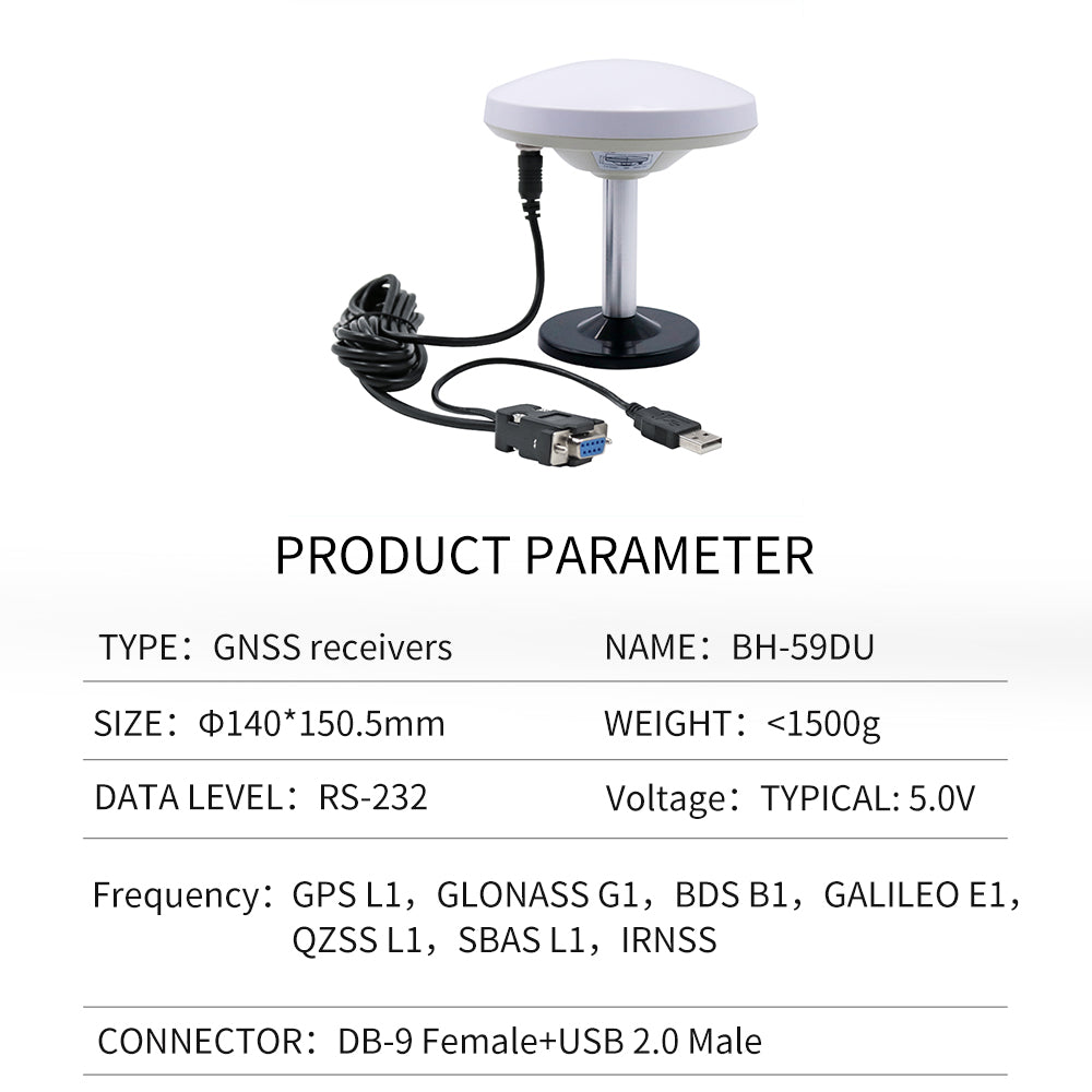 Beitian's new GPS mushroom head receiver GNSS Beidou various serial port built-in module antenna BF-29D