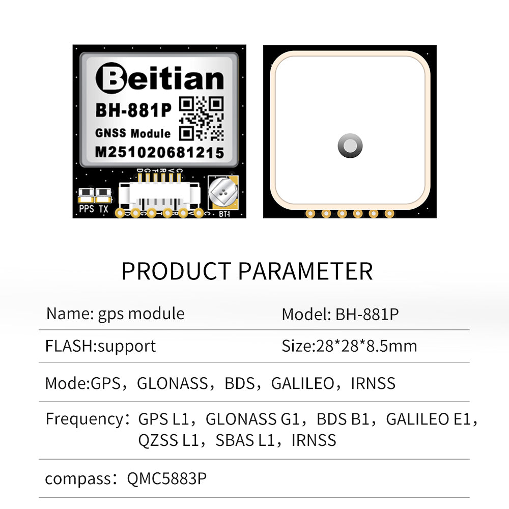 Beitian GPS module position FPV fix wing BH-182 222Q 252Q