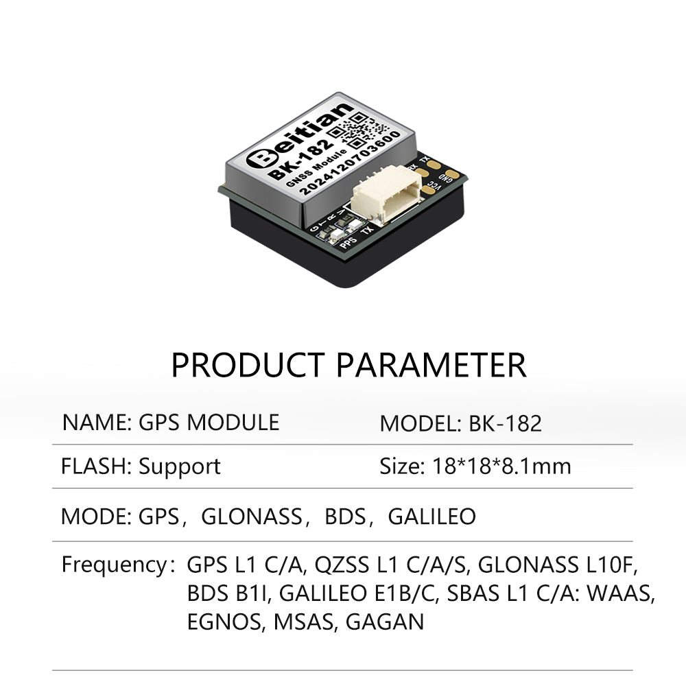 Beitian Integrated antenna GNSS chip Ultra-low power GNSS module 252 182 122series