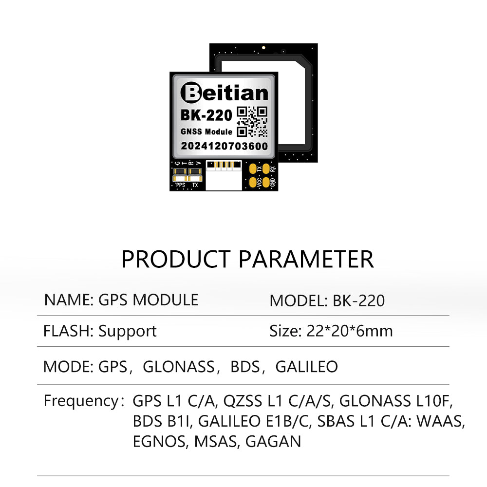 Beitian TTL GNSS Receiver For Track GPS Module Ninth And Tenth Generation GPS Module Series