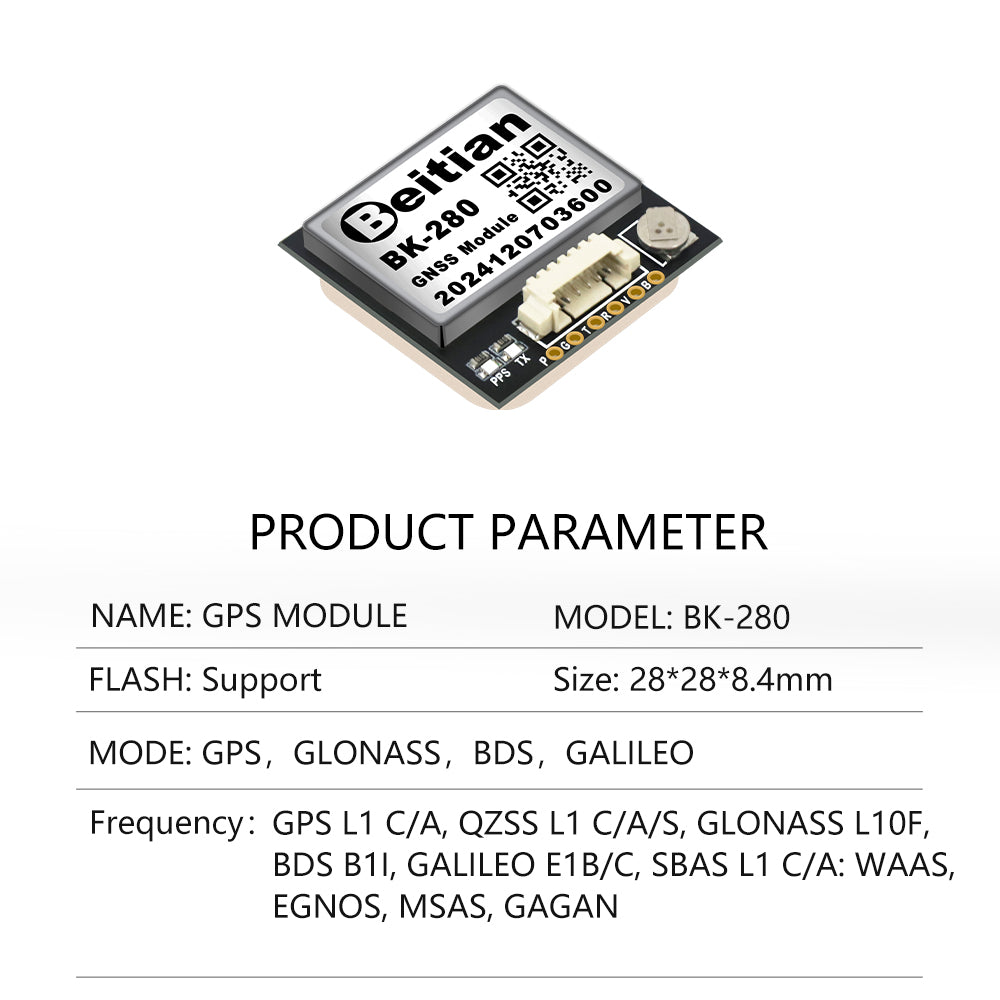 Beitian TTL GNSS Receiver For Track GPS Module Ninth And Tenth Generation GPS Module Series