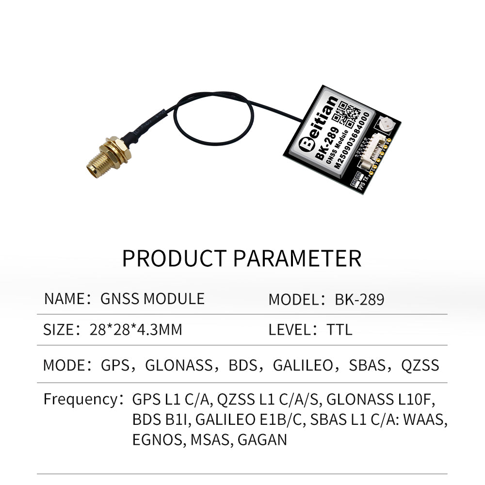 Beitian GPS split module GMOUSE Beidou antenna flight control GNSS timing navigation positioning module BE-289
