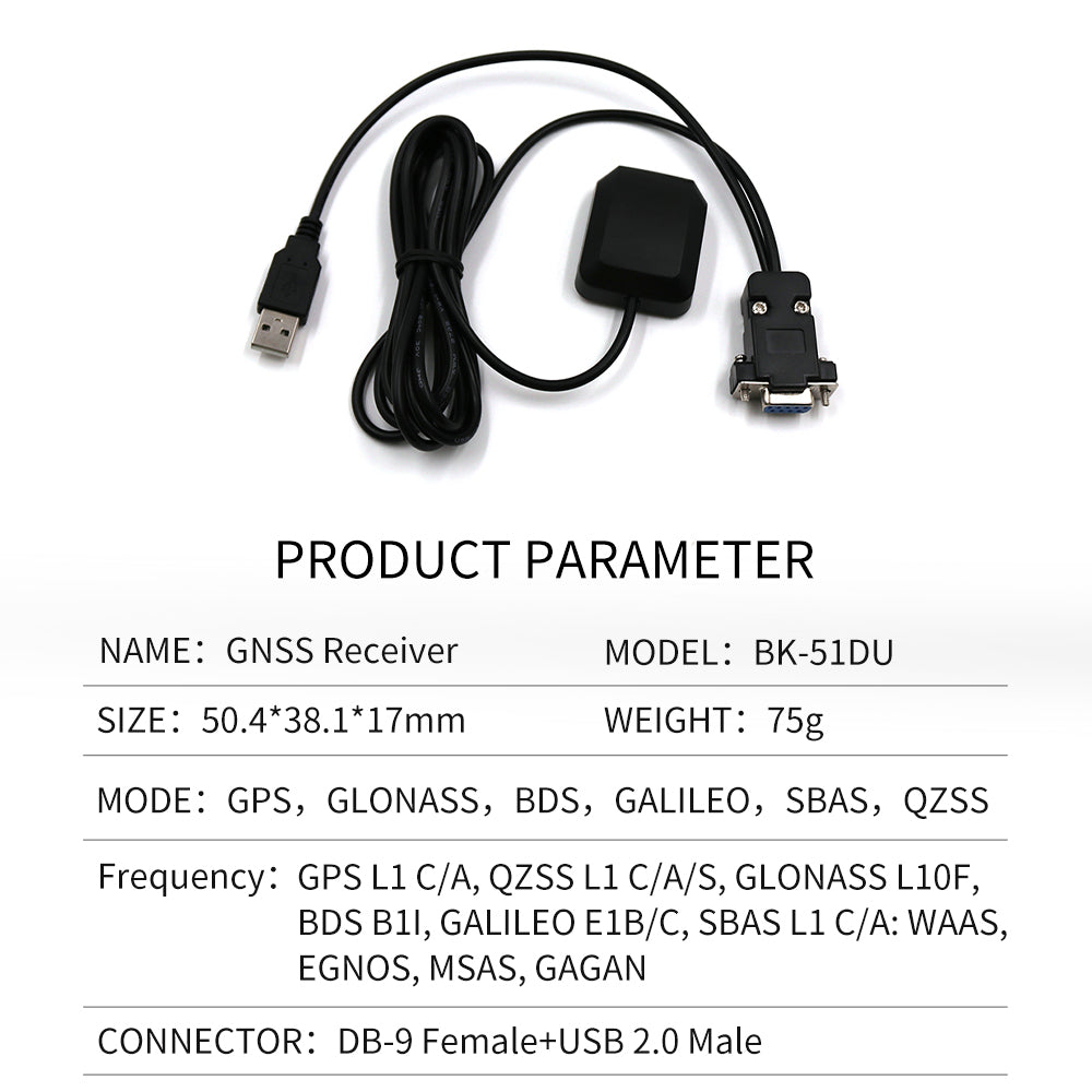 Beitian M9140 M10050 external GPS receiver multi-mode antenna gnss Beidou GMOUSE timing positioning BE-50D