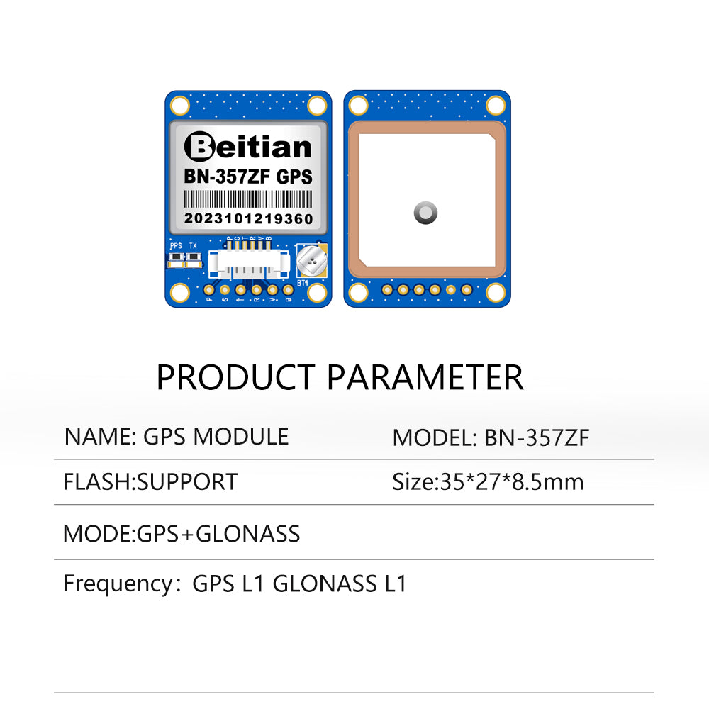 Beitian GPS module gps L1 glonass L1 TTL Level 5V AT6558F BN-220ZF BN-280ZF BN-357ZF