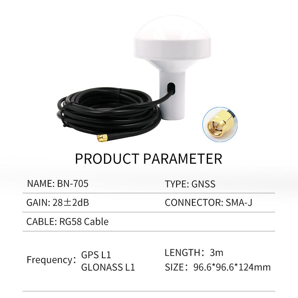 Beitian GPS antenna 35 ceramic plate satellite AIS navigation marine GNSS mushroom head antenna BN-705