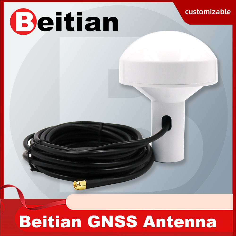 Beitian external GLONASS GALILEO BDS GPS antenna Mushroom shaped case SMA connector RG174 cable GNSS active antenna BN-745AJ
