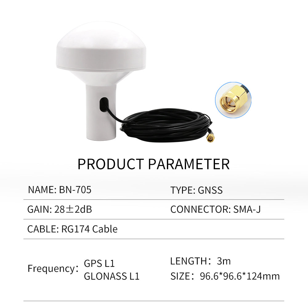 Beitian GPS antenna 35 ceramic plate satellite AIS navigation marine GNSS mushroom head antenna BN-705