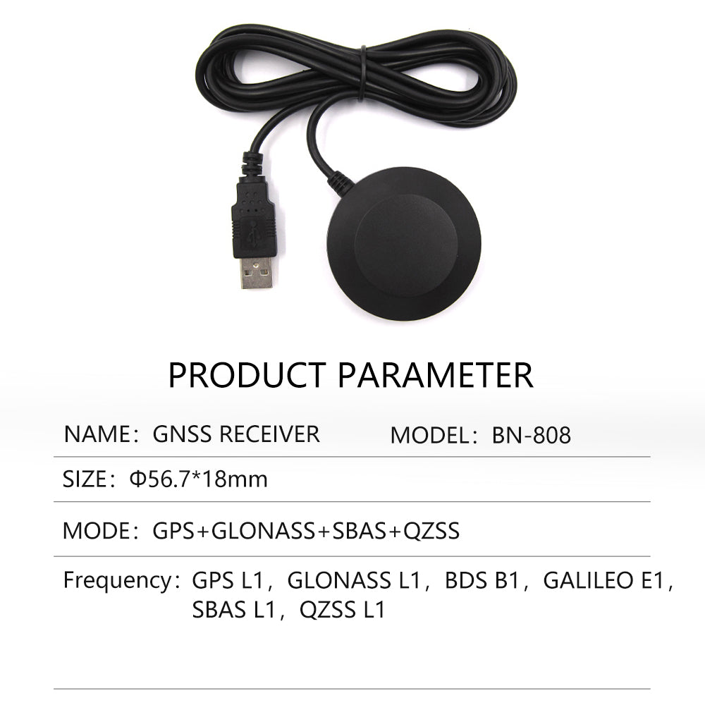 Betian USB Waterproof Built-in Antenna GEMOUSE Dual Mode GLONASS GNSS Receiver better than BU-353S4 BU-353N5 VK-162