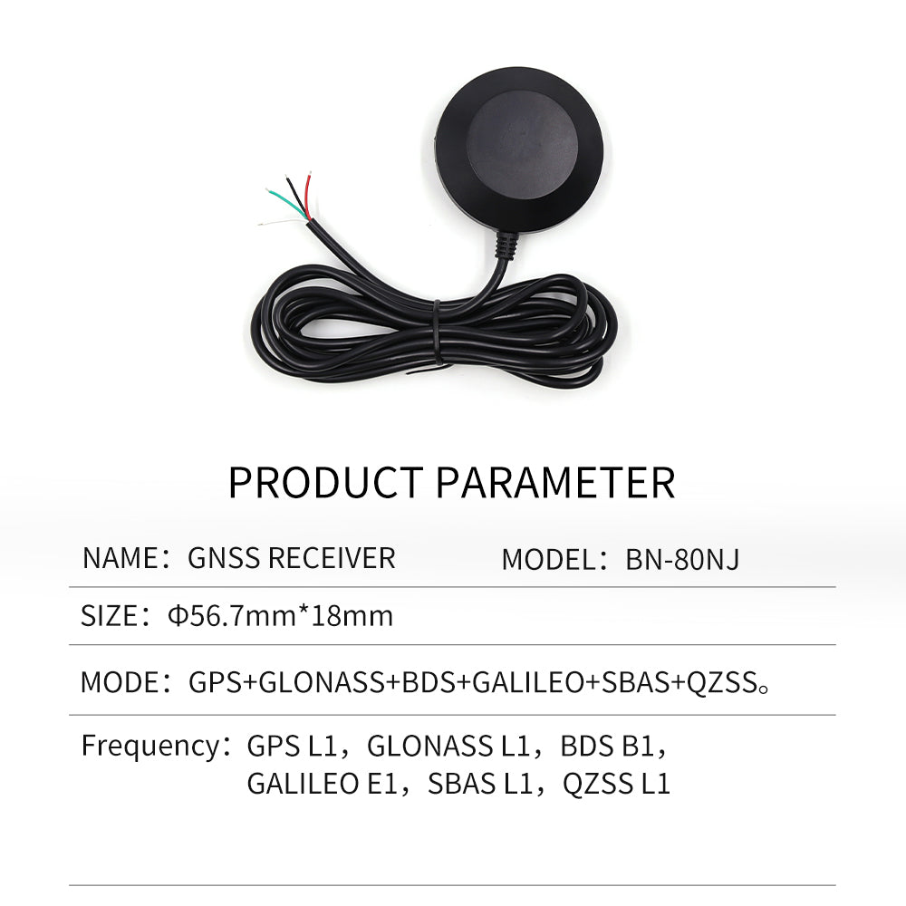 Beitian GPS Receiver Dual GLONASS RS-232 DB9  Serial Female USB Connector Waterproof No. 0 shell series