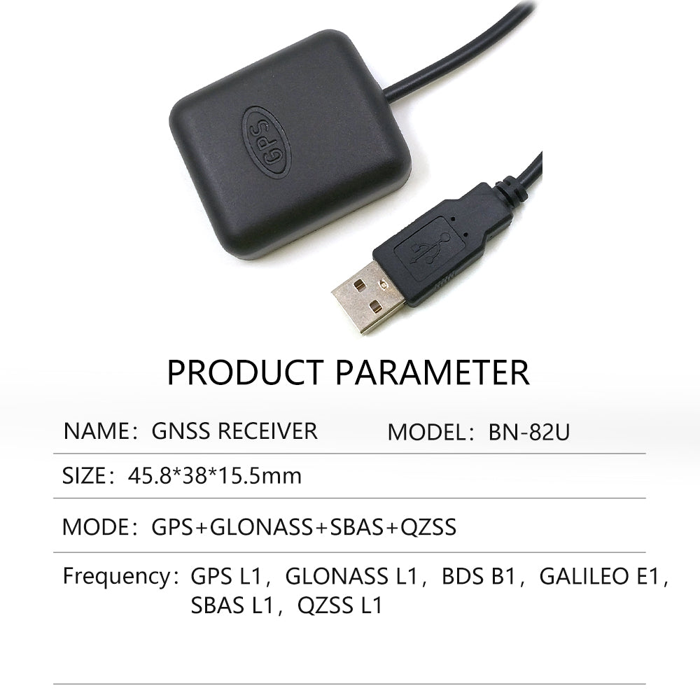 Betian USB Waterproof Built-in Antenna GEMOUSE Dual Mode GLONASS GNSS Receiver better than BU-353S4 BU-353N5 VK-162