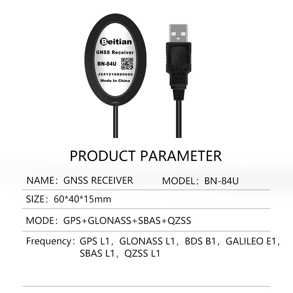 Beitian External GPS dual mode antenna gnss receiver GMOUSE Customizable Timing and positioning high frequency