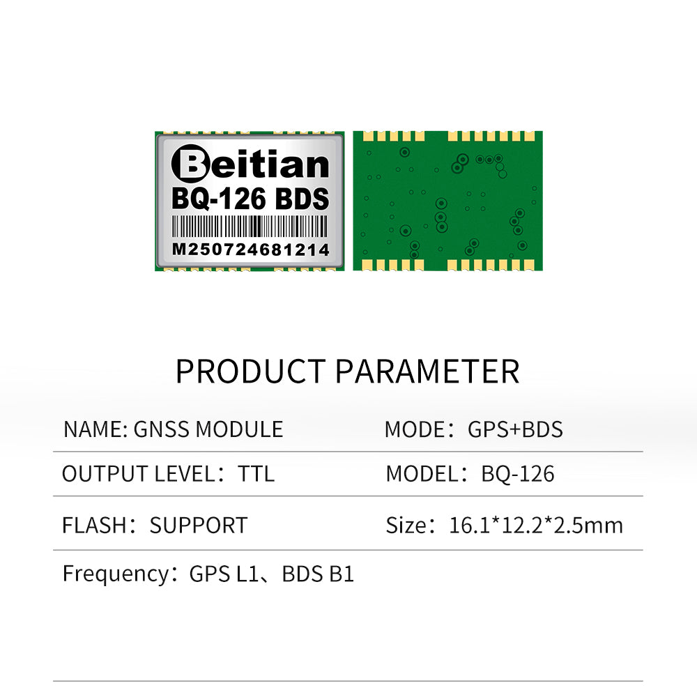 Beitian GPS module gps L1 TTL Level 5V AT6558F marine timing system with flash