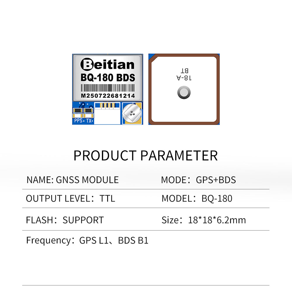 Beitian GPS module gps L1 TTL Level 5V AT6558F marine timing system with flash