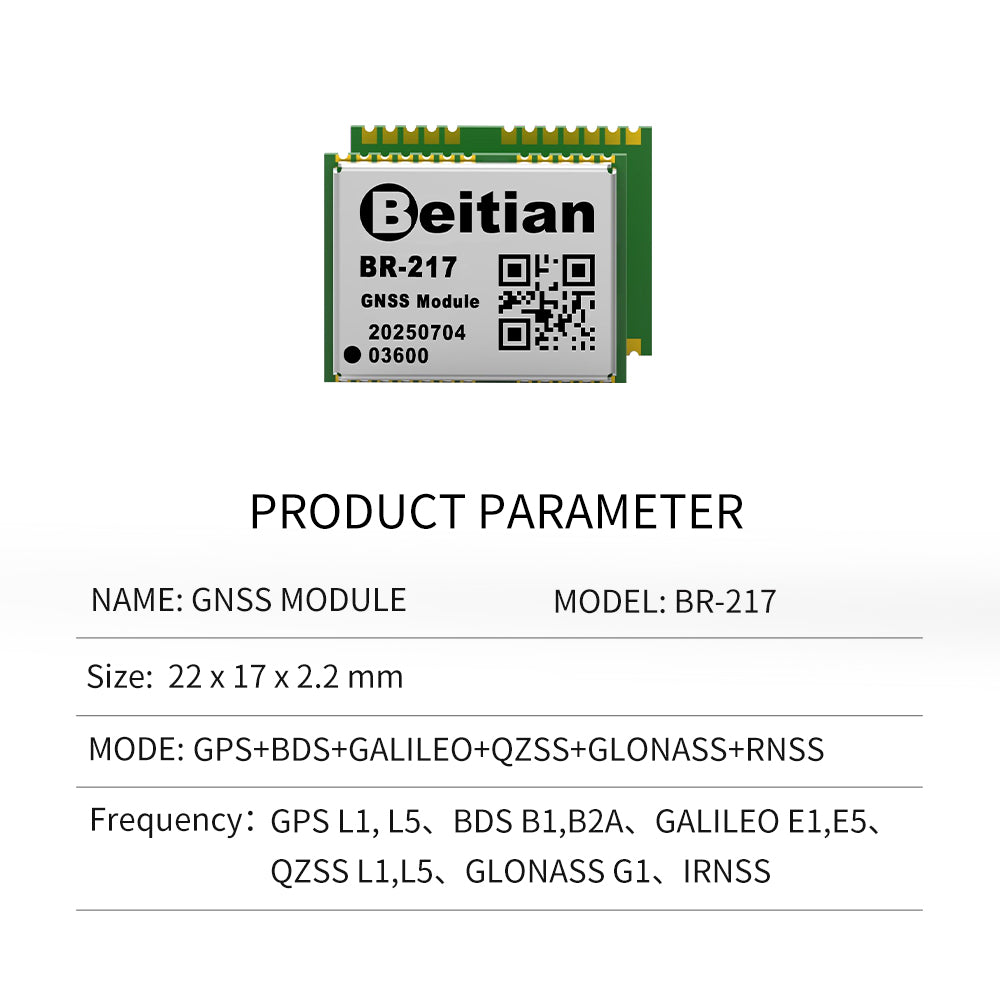 Beitian dual-frequency multi-mode RTK differential GPS positioning single Beidou high-precision GNSS module can be customized BR-126
