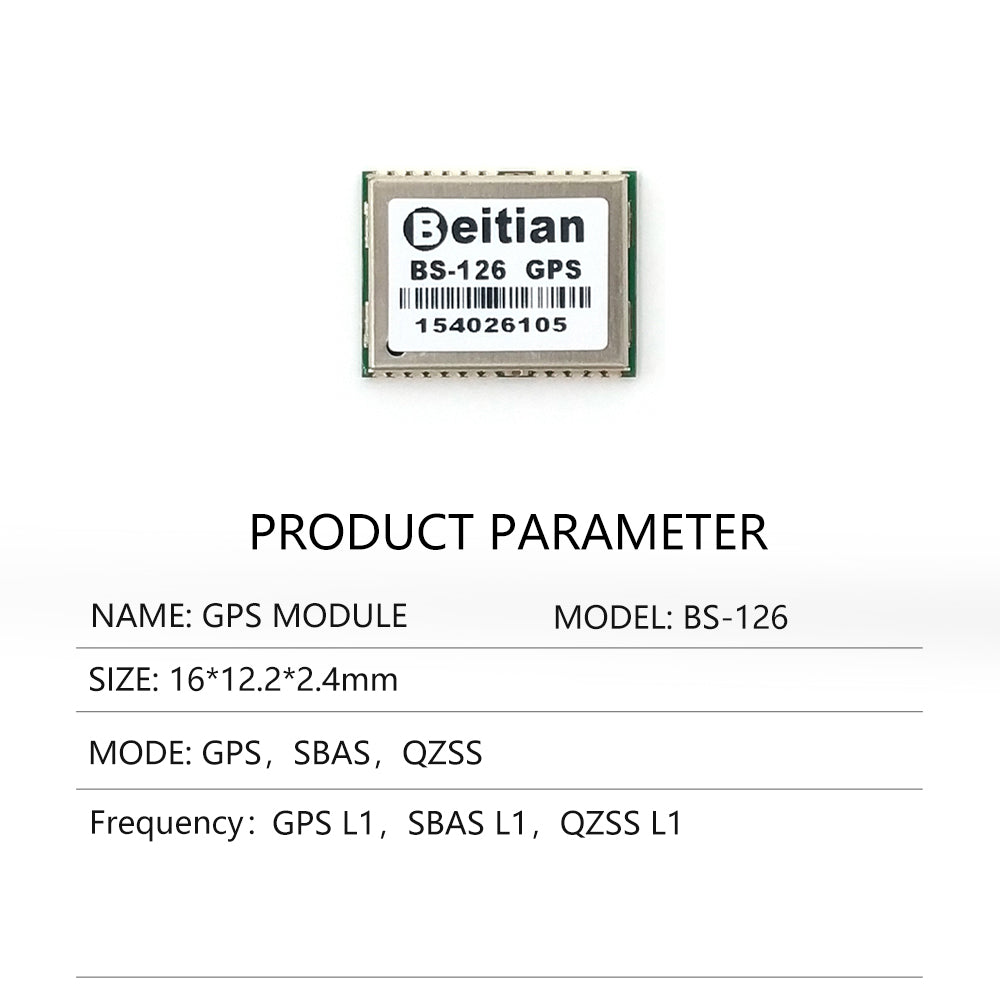 Beitian 10th generation small size GPS module supports BDS3 GNSS antenna customized BE-126 190