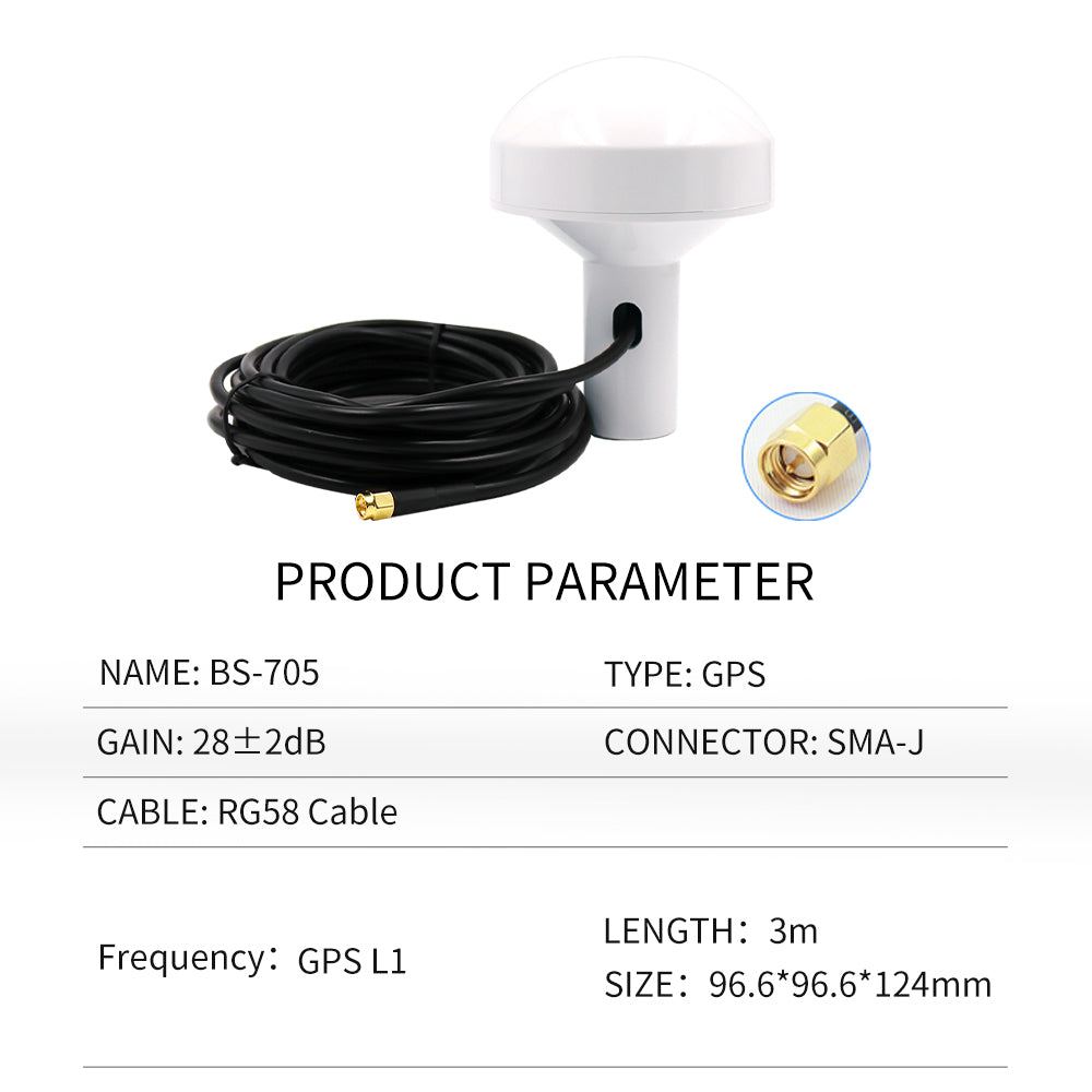 Beitian GPS antenna 35 ceramic plate satellite AIS navigation marine GNSS mushroom head antenna BN-705
