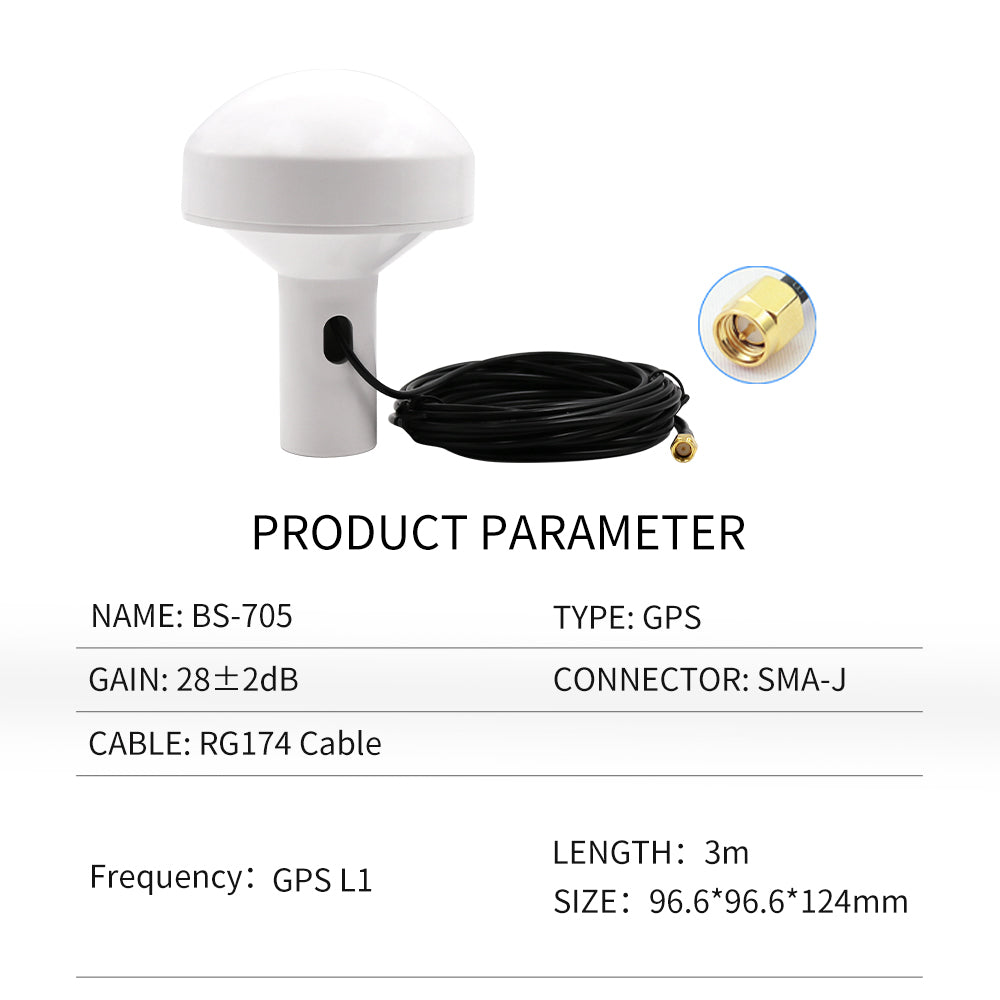 Beitian GPS antenna 35 ceramic plate satellite AIS navigation marine GNSS mushroom head antenna BN-705