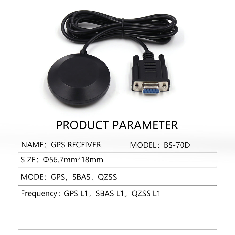 Beitian GPS Receiver Dual GLONASS RS-232 DB9  Serial Female USB Connector Waterproof No. 0 shell series