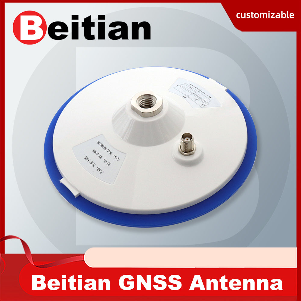 Beitian GNSS four-star full-frequency high-gain measurement and mapping grade RTKGPS mushroom head dish antenna BT-200 200S