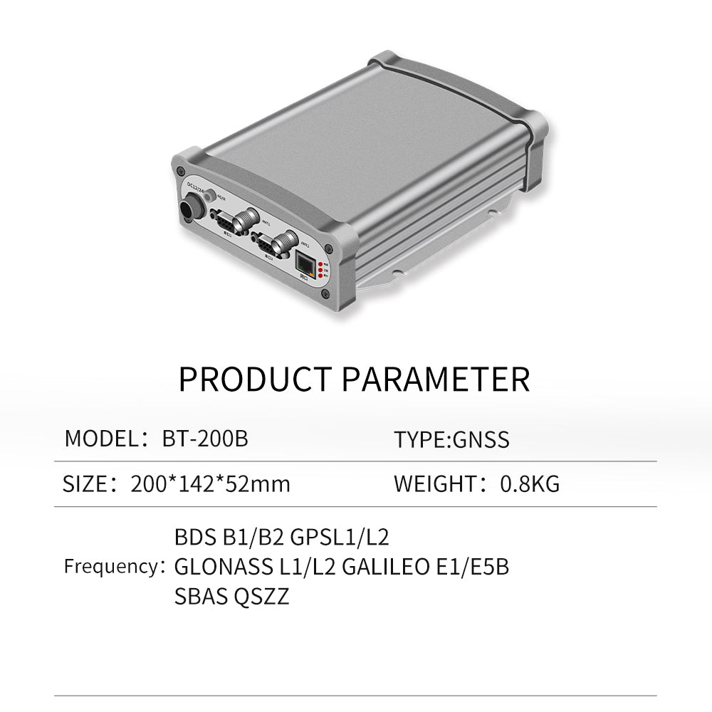 Beitian GNSS receiver GPS BeiDou dual antenna positioning orientation high precision RTK centimeter level BT-200B