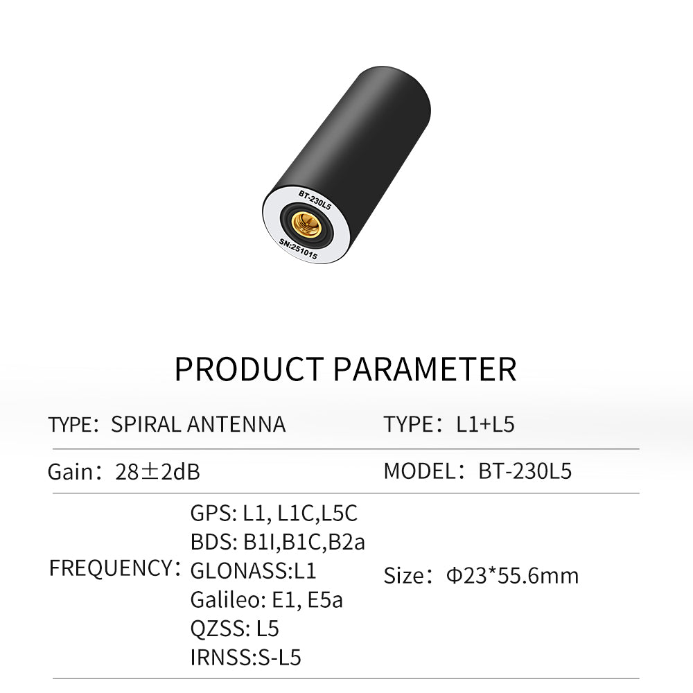 Beitian RTK Drone Lighting Show GPS BDS GLONASS GALILEO SMA-J GNSS  Helical Antenna Series