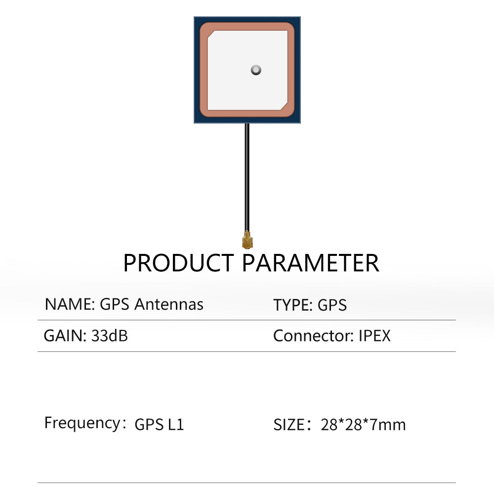 Beitian 28mm*28mm*7mm Ceramic GPS Single-frequency GNSS built-in ceramics antennas L1:1575.42MHz BT-25A 25B 25C