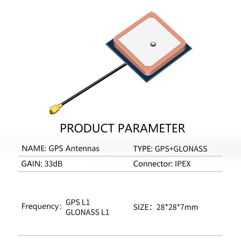 Beitian 28mm*28mm*7mm Ceramic GPS Single-frequency GNSS built-in ceramics antennas L1:1575.42MHz BT-25A 25B 25C