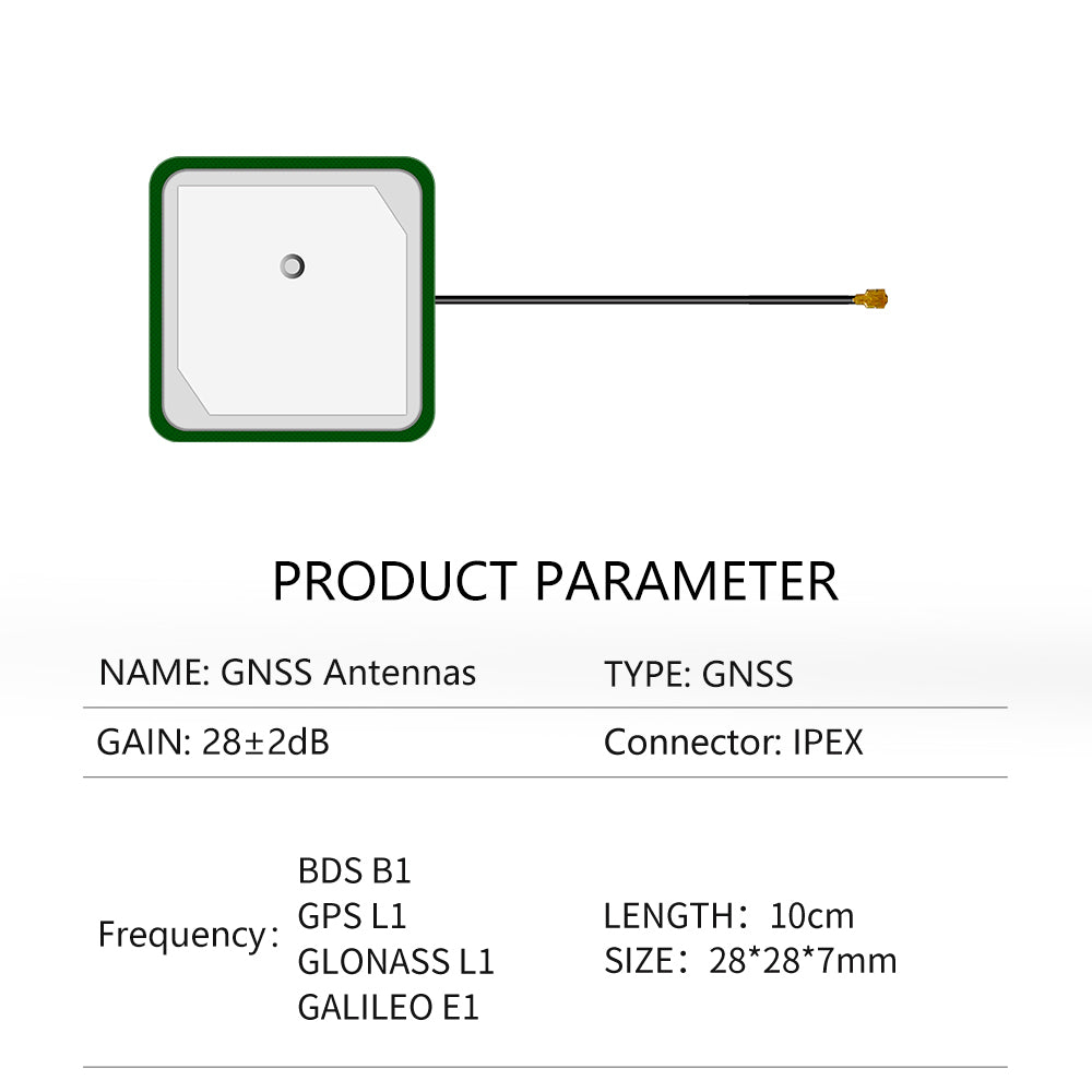 Beitian NEO M8N M8P M8T GLONASS BDS GALILEO GPS antenna cirocomm internal GNSS antenna 5cm cable IPEX connector BT-35