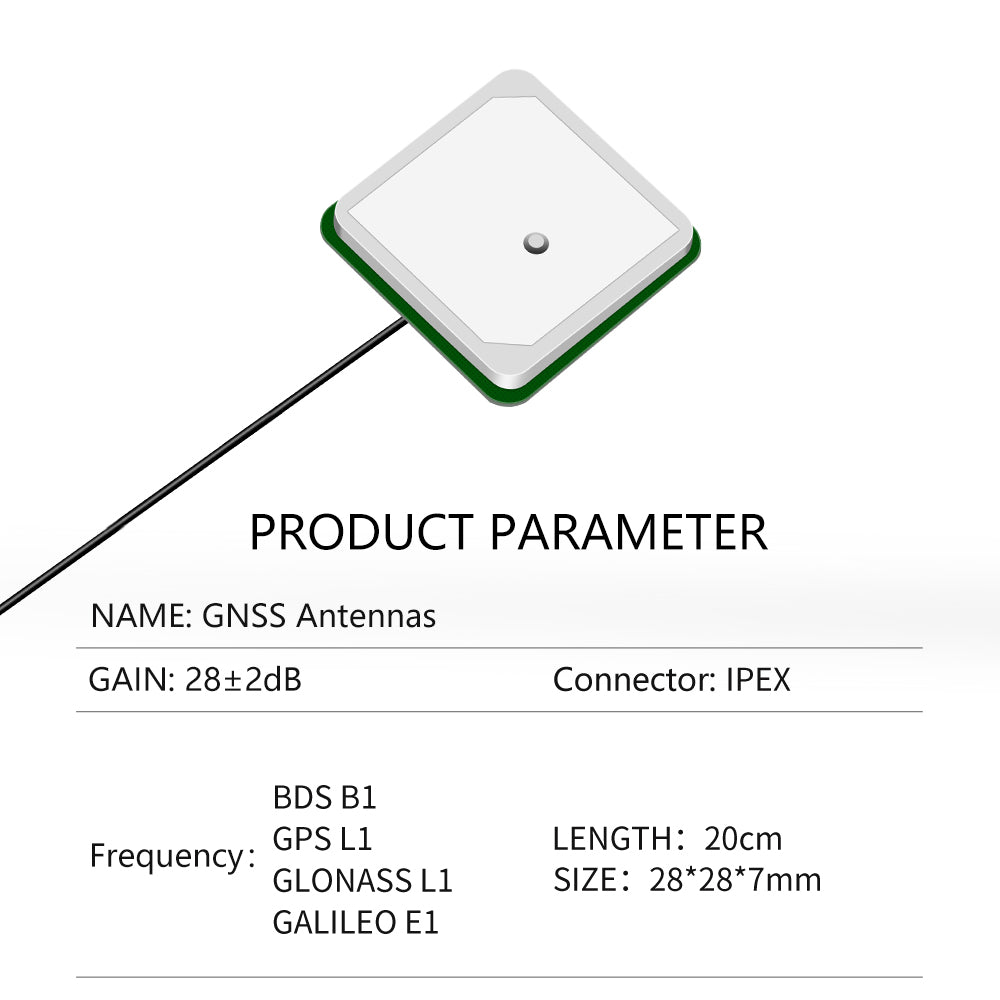 Beitian NEO M8N M8P M8T GLONASS BDS GALILEO GPS antenna cirocomm internal GNSS antenna 5cm cable IPEX connector BT-35