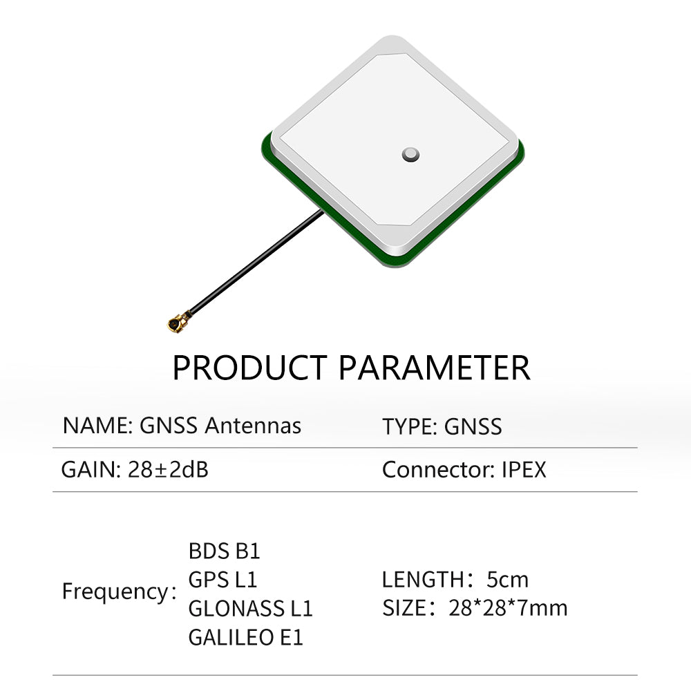 Beitian NEO M8N M8P M8T GLONASS BDS GALILEO GPS antenna cirocomm internal GNSS antenna 5cm cable IPEX connector BT-35