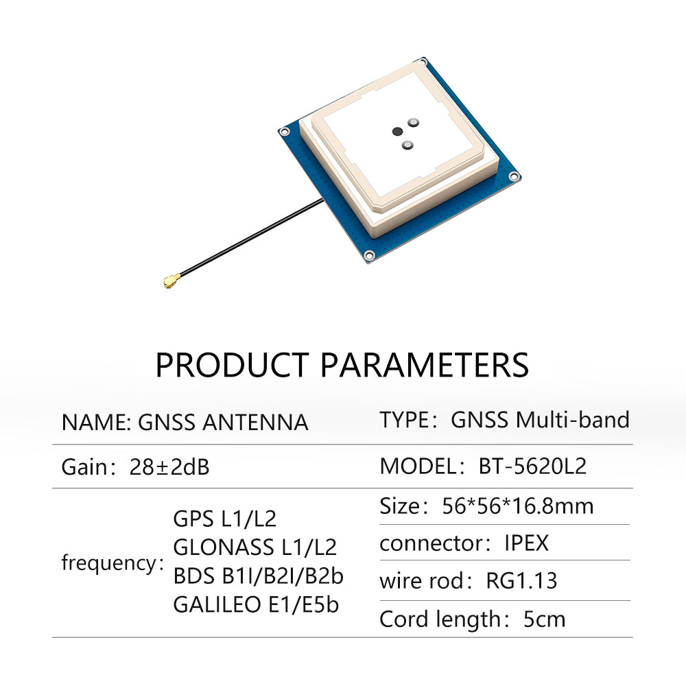 Beitian multi-path GPS L1/L2 GLONASS L1/L2 BDS B1I/B2I/B2b GALILEO E1/E5b for F9P RTK position GNSS antenna 5620 series