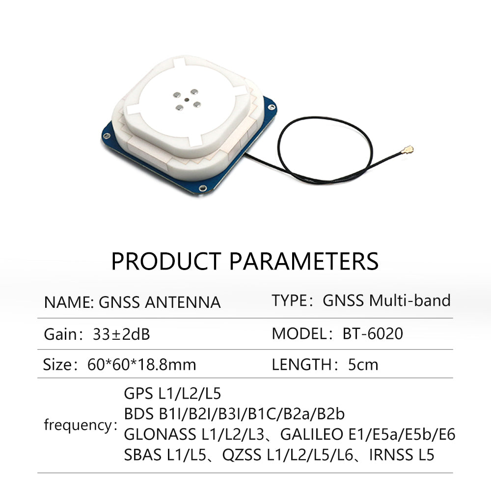 Beitian multi-path GPS L1/L2 GLONASS L1/L2 BDS B1I/B2I/B2b GALILEO E1/E5b for F9P RTK position GNSS antenna 5620 series