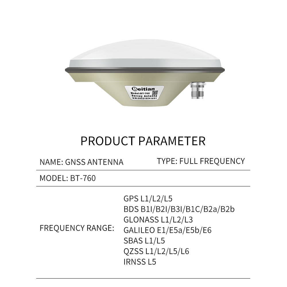 Beitian Gain High Precision Provide Stability And Reliability External Dish For Positioning Application GNSS Antenna