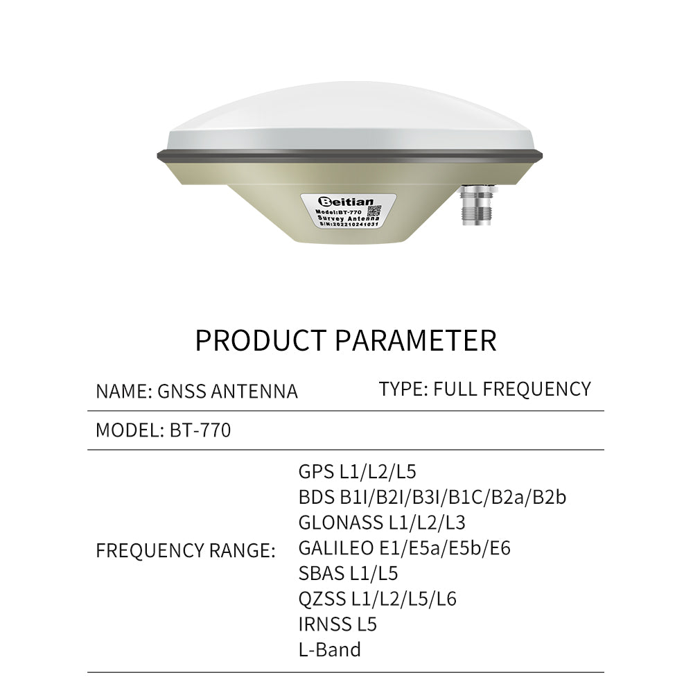 Beitian Gain High Precision Provide Stability And Reliability External Dish For Positioning Application GNSS Antenna