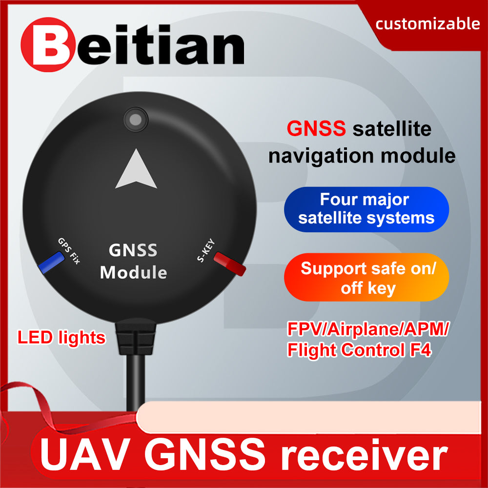 Beitian GNSS receiver Beidou GPS navigation and positioning module APM PX4 open source flight control drone BM-525