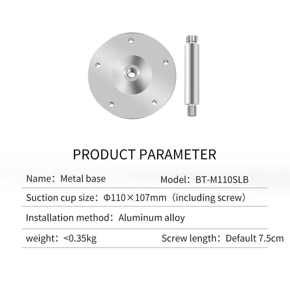 Beitian Metal GNSS Mouting Mushroom Head RTK Antenna Base GPS Magnetic Suction Cup Fixing Bracket BT-M90SD