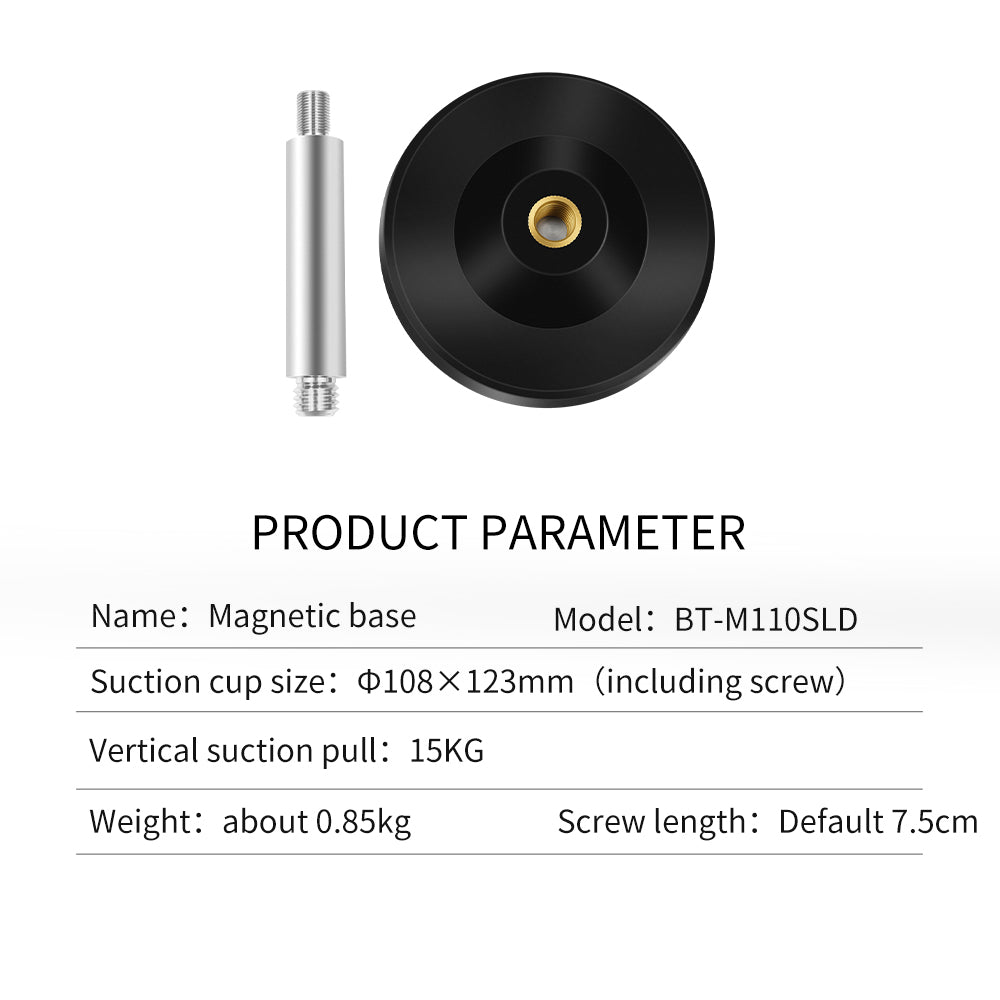 Beitian Metal GNSS Mouting Mushroom Head RTK Antenna Base GPS Magnetic Suction Cup Fixing Bracket BT-M90SD