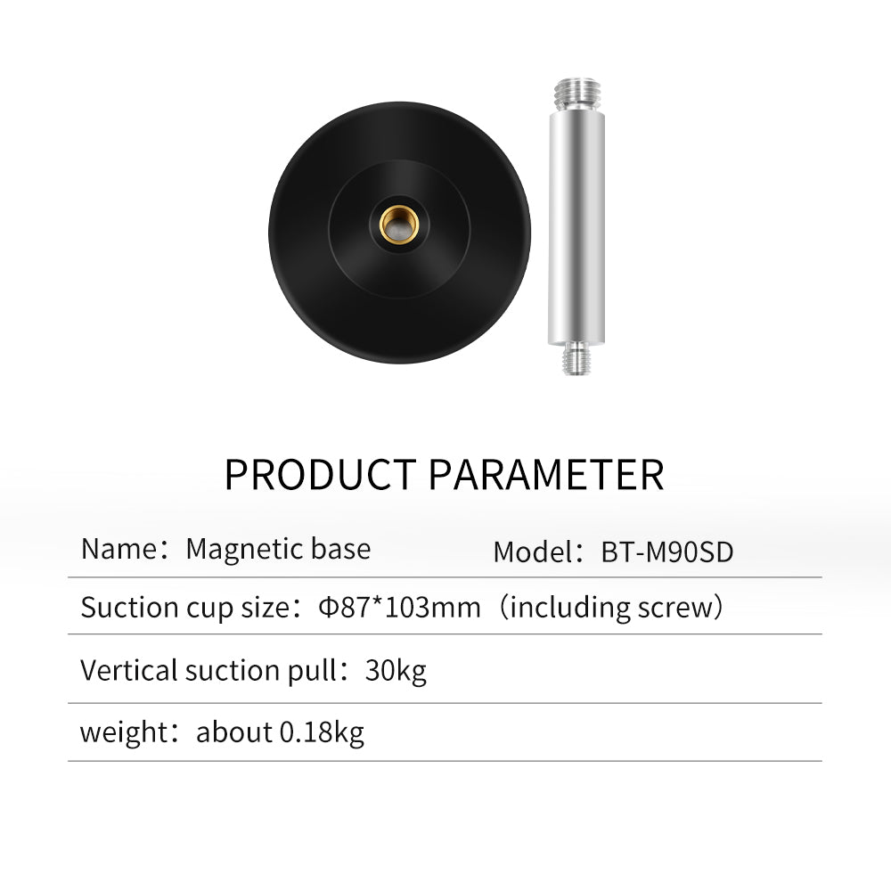 Beitian Metal GNSS Mouting Mushroom Head RTK Antenna Base GPS Magnetic Suction Cup Fixing Bracket BT-M90SD