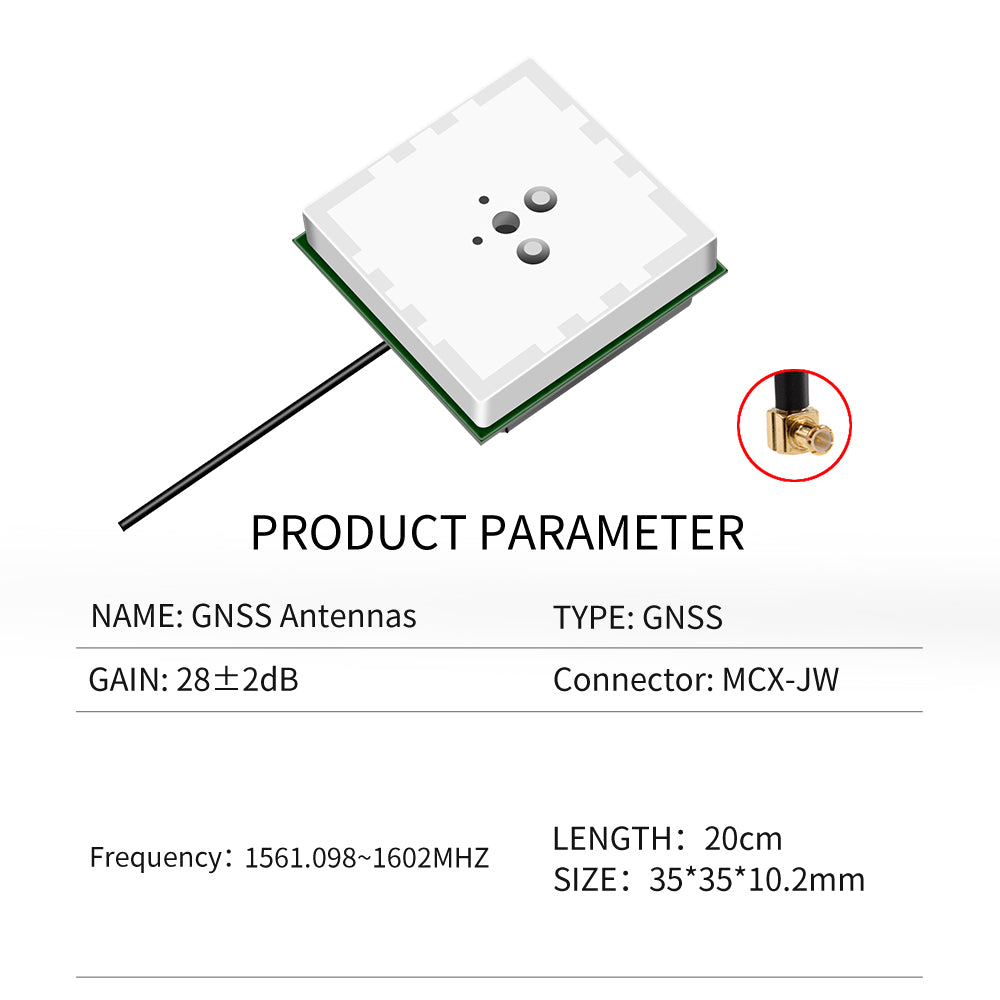 Beitian High Gain GPS Positioning Dual Feed Point Built-in GNSS Antenna BT-T032