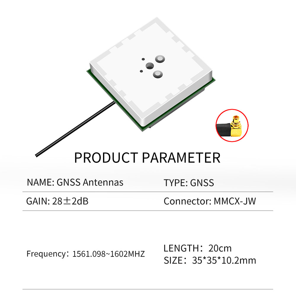 Beitian High Gain GPS Positioning Dual Feed Point Built-in GNSS Antenna BT-T032