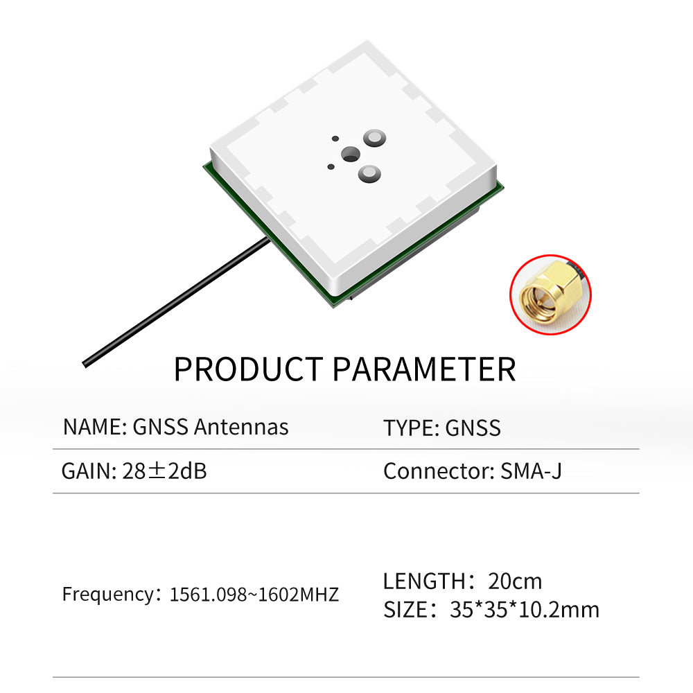 Beitian High Gain GPS Positioning Dual Feed Point Built-in GNSS Antenna BT-T032