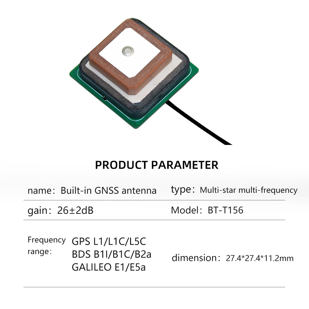 Beitian High Gain TPEX Control Connector TYPE Rg1.13 Cable GNSS Active Antenna BT-T157