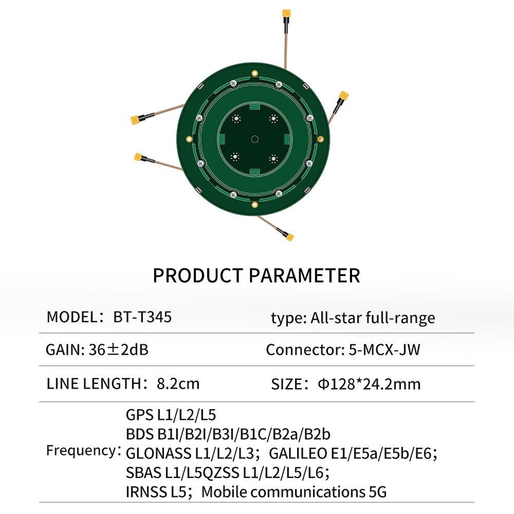 Beitian air medium GNSS built-in measurement antenna full-star full-frequency Beidou GPS mapping measurement