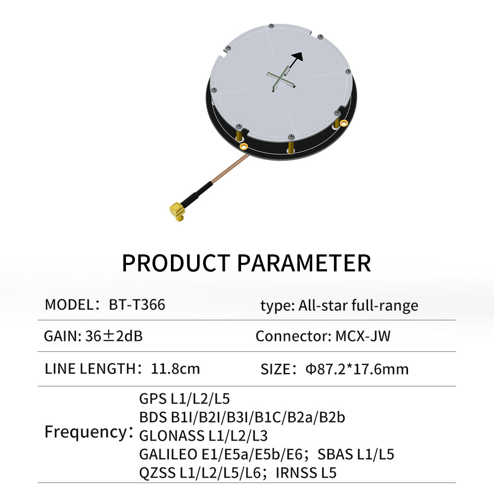 Beitian air medium GNSS built-in measurement antenna full-star full-frequency Beidou GPS mapping measurement