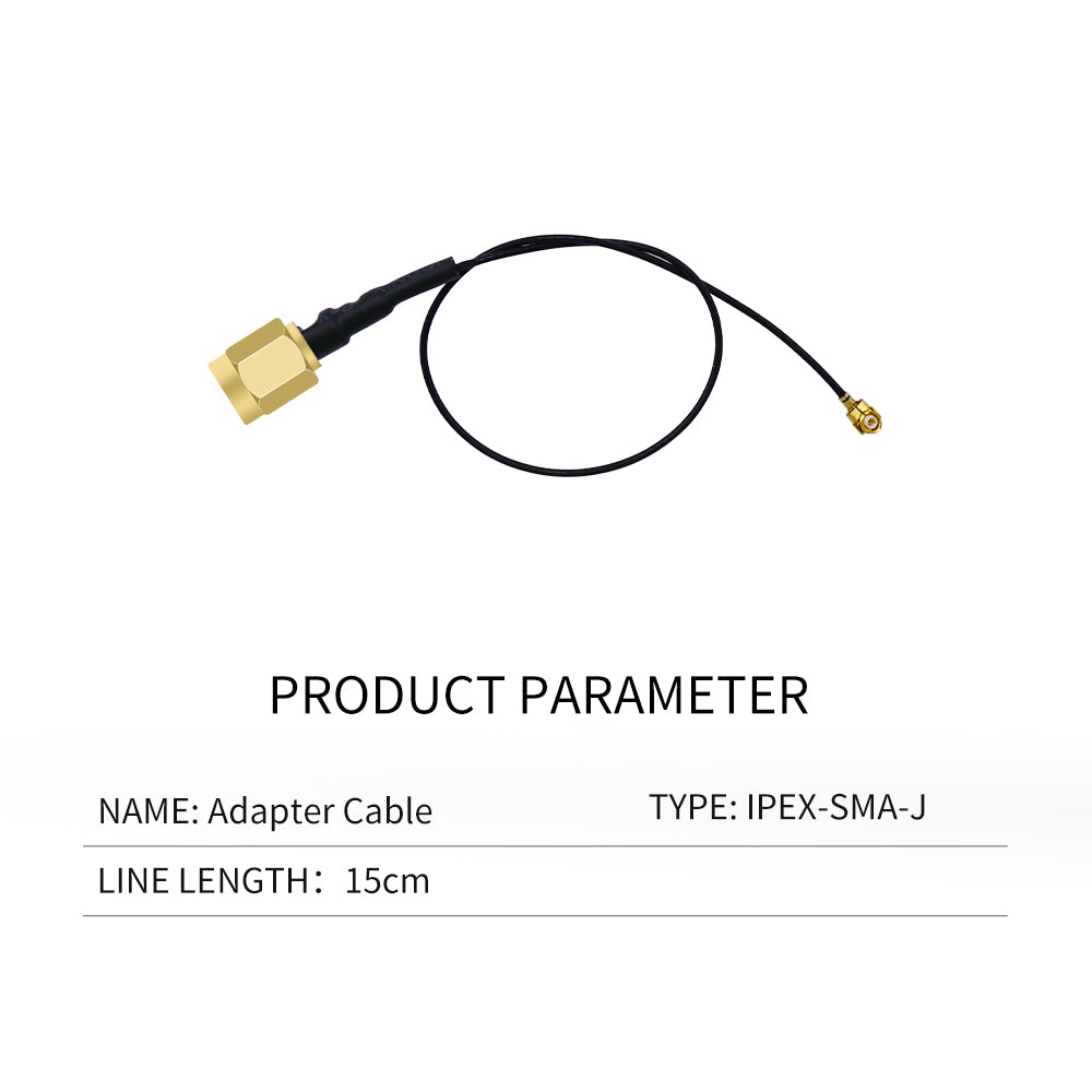 Beitian MMCX-JW (male elbow) to SMA-K (female) RG316 IPEX to SMA-J  IPEX-JW to SMA-Ksilver-plated cable, 15cm long